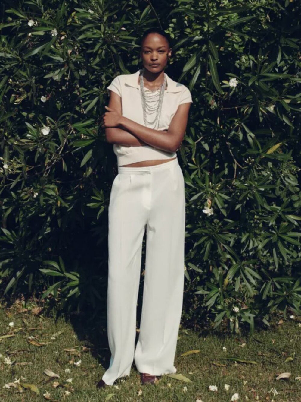 ZARA ZW COLLECTION WOMEN PANTS WITH PLEATS AT THE WAIST SIZE S NWOT